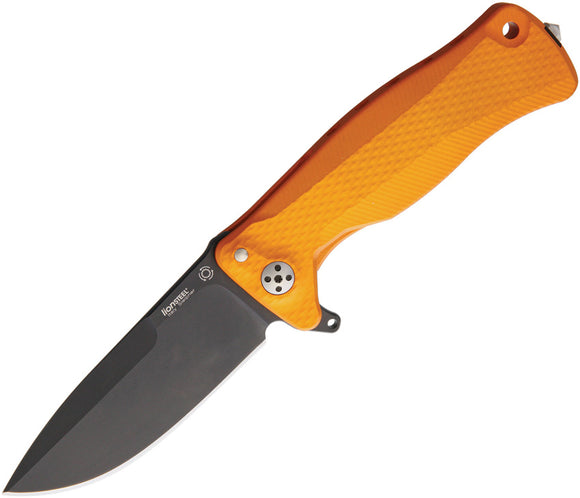 Lion Steel SR11 Framelock Black Orange Sleipner Tool Steel Folding Knife SR11AOB