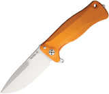 Lion Steel SR11 Satin Orange Sleipner Framelock Folding Pocket Knife SR11AOS