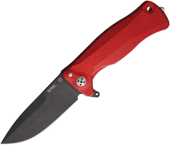 Lion Steel SR11 Black Red Sleipner Framelock Folding Pocket Knife SR11ARB