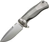 Lion Steel SR11 Framelock Titanium Gray Sleipner Folding Pocket Knife SR11G