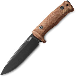 LionSTEEL T5 Natural Canvas Micarta PVD Niolox Tool Steel Fixed Blade Knife T5BCVN