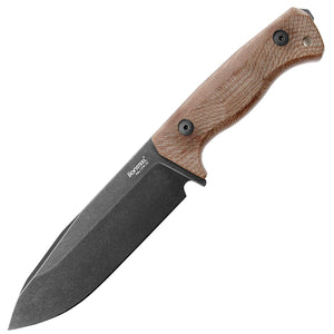 LionSTEEL T6 Fixed Blade Knife Natural Micarta Black CPM-3V Steel T6BCVN