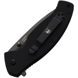 Luna Tech EDC Linerlock A/O Black G10 Folding Stainless Pocket Knife K9051