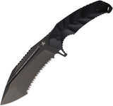 LOTAR Combat KOBRA Gen 6 Sigma King Black G10 D2 Steel Fixed Blade Knife F106XBK