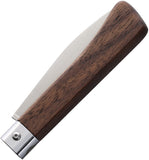 MAIN Knives Workers Linerlock Walnut Wood Folding Stainless Pocket Knife 1001