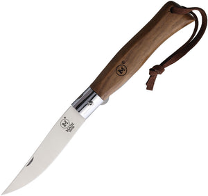 MAIN Knives Urban Linerlock Walnut Folding Stainless Pocket Knife 2000L3