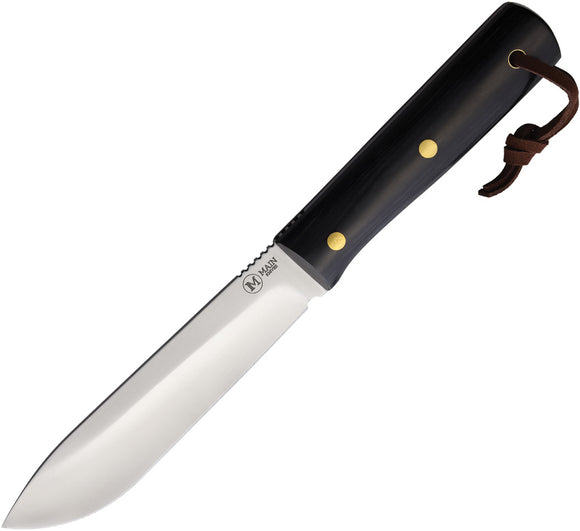 MAIN Knives Survival Black Wood Stainless Steel Fixed Blade Knife 3000