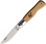 MAIN Knives Mini Beech Wood Folding Stainless Steel Pocket Knife 6001