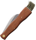MAIN Knives Mushroom Slip Joint Brown Wood Folding Stainless Pocket Knife 7000