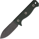 Maratac Compact R4A Slim Green Micarta D2 Steel Fixed Blade Knife w/ Sheath R119