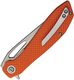 Maratac BXTR Linerlock Orange G10 Folding 8Cr13MoV Drop Pt Pocket Knife R127