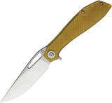 Maratac BXTR Linerlock Amber Ultem Folding 8Cr13MoV Drop Pt Pocket Knife R129