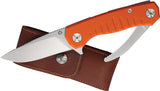 Maserin Forest Edge Lockback Orange G10 Folding 440 Stainless Pocket Knife 1322G10A