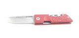 Maserin D-DUT Red Aluminum Folding 440 Stainless Multi-Tool Pocket Knife 214R