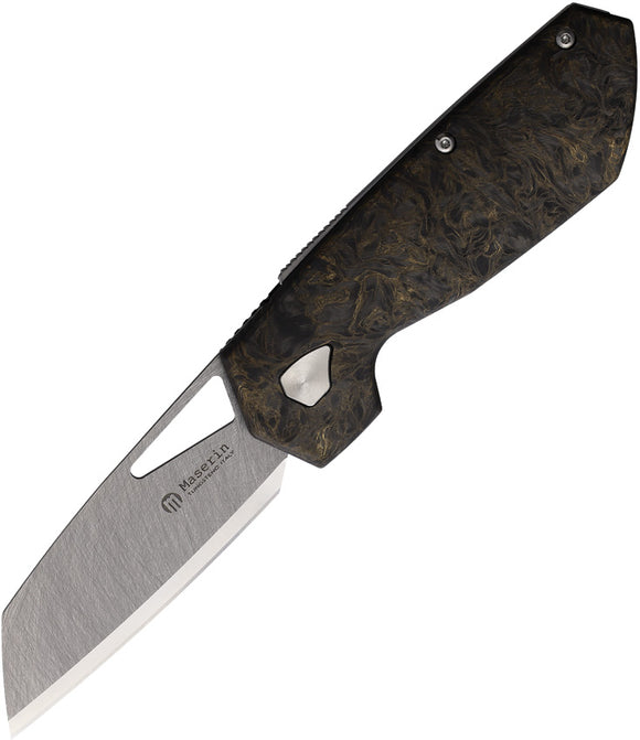 Maserin WTN W1-Lock Gold Fat Carbon Folding Tungsten Pocket Knife 373WTG