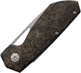 Maserin WTN W1-Lock Gold Fat Carbon Folding Tungsten Pocket Knife 373WTG
