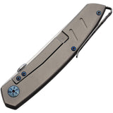 Maserin AM-6 Framelock Titanium Folding D2 Steel Pocket Knife 374TT