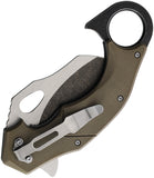 Maserin Sport Karambit Linerlock Brown G10 Folding 440 Stainless Pocket Knife 42013G10M
