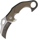 Maserin Sport Karambit Linerlock Brown G10 Folding 440 Stainless Pocket Knife 42013G10M
