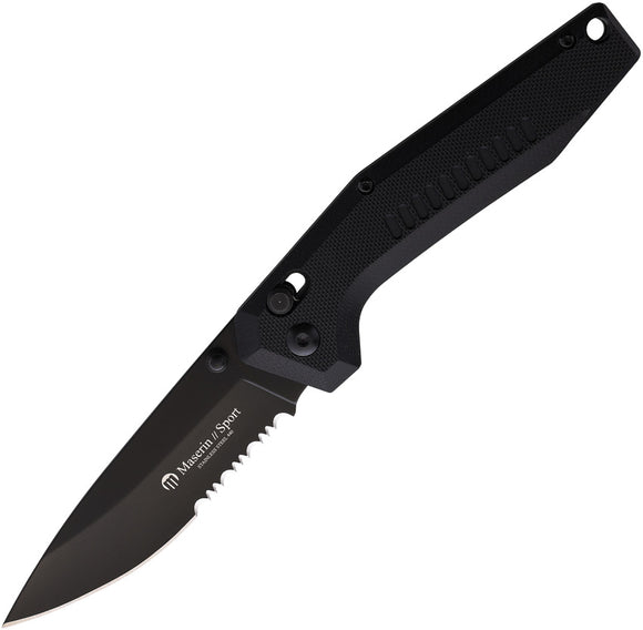 Maserin Sport Pivot Lock Black G10 Folding Stainless Pocket Knife 46007G10N