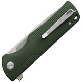 Maserin Sportin Linerlock Green G10 Folding D2 Steel Pocket Knife 46011G10V