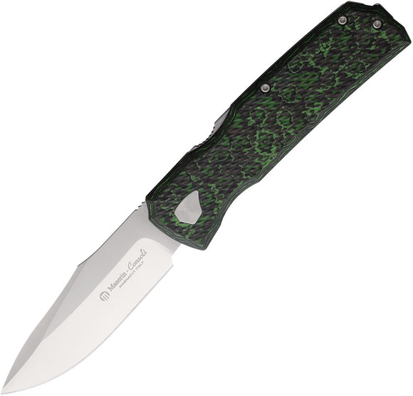 Maserin 502 Power W-Lock Jungle Wear Carbon Fiber Folding Bohler N690 Knife 502VM