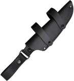 Maserin Woodsman Black Denim Micarta Nitro-X7 Fixed Blade Knife w/ Sheath 917MCN