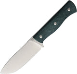 Maserin Woodsman Green Canvas Micarta Nitro-X7 Fixed Blade Knife w/ Sheath 917MCV