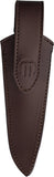 Maserin AM22 Brown Horn 14C28N Sandvik Fixed Blade Knife w/ Belt Sheath 923CR