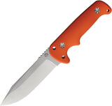 Maserin Outback Orange G10 Bohler N690 Fixed Blade Knife w/ Sheath 926G10A