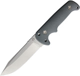Maserin Outback Gray G10 Bohler N690 Fixed Blade Knife w/ Sheath 926G10G