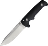 Maserin Outback Black G10 Bohler N690 Fixed Blade Knife w/ Sheath 926G10N