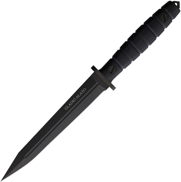 Maserin Gladio Alato Black G10 Bohler N690 Fixed Blade Knife w/ Sheath 966G10N