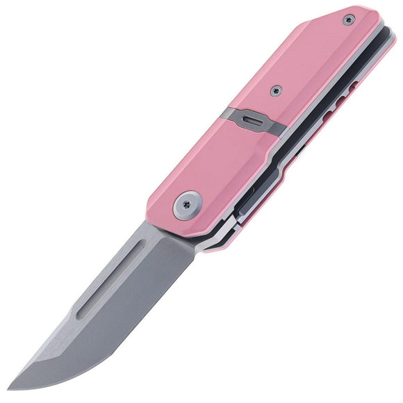 Maxace Capsule Linerlock Pink Titanium Folding MagnaCut Pocket Knife MM291B