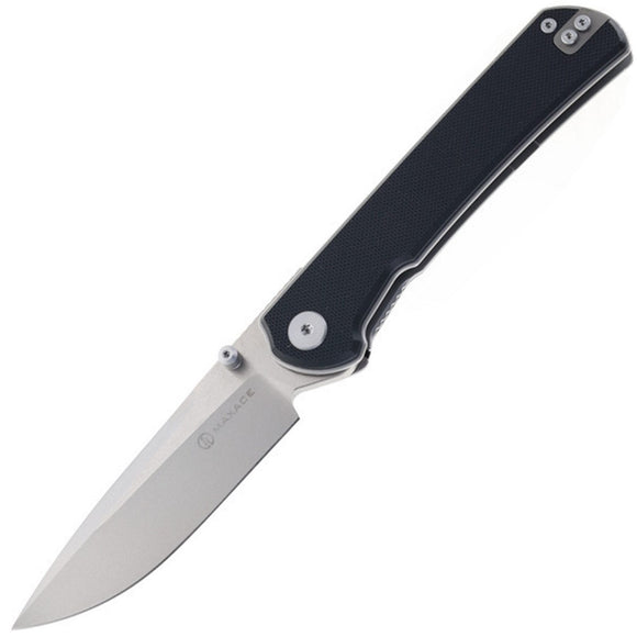 Maxace Peregrine S Linerlock Black G10 Folding 10Cr15CoMoV Pocket Knife MM302A