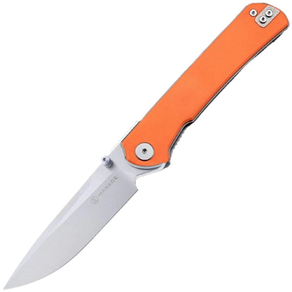 Maxace Peregrine S Linerlock Orange G10 Folding 10Cr15CoMoV Pocket Knife MM302D