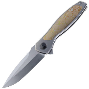 Maxace Perseus Framelock Titanium & Mokume Folding MagnaCut Pocket Knife OM470C