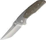 Mechforce Hokkaido Bolster Lock Green Micarta & Titanium Folding MagnaCut Knife F002