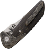 Mechforce Hokkaido Bolster Lock Tree Bark Carbon Fiber & Titanium Folding MagnaCut Knife F003