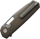 Mechforce Nebo V2 Linerlock Dark Stonewash Titanium Folding Elmax Pocket Knife F004