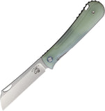Mechforce Caipira Linerlock Jade G10 Folding Bohler M390 Pocket Knife F007