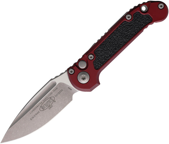 Microtech Automatic LUDT Gen III Button Lock Black Aluminum M390MK Knife113510APMR
