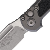 Microtech Automatic LUDT Gen III Knife Button Lock Gray Aluminum Apocalyptic M390MK Blade 113510APNC