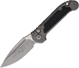 Microtech Automatic LUDT Gen III Knife Button Lock Gray Aluminum Apocalyptic M390MK Blade 113510APNC