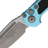 Microtech Automatic LUDT Gen III Knife Button Lock Turquoise Aluminum Apocalyptic M390MK Blade 113510APTQ