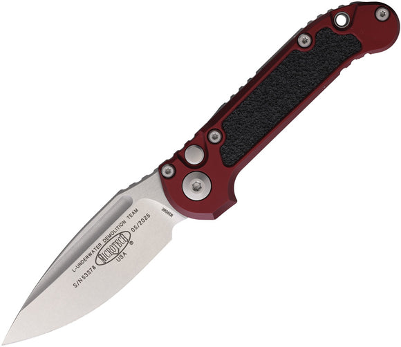 Microtech Automatic LUDT Gen III Button Lock OD green Aluminum M390MK Knife113510MR