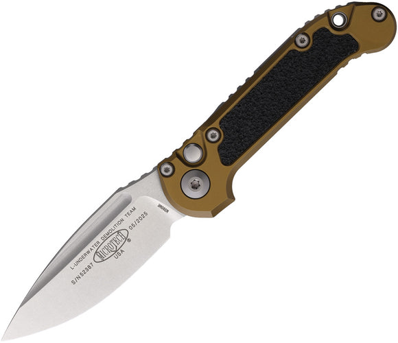 Microtech Automatic LUDT Gen III Button Lock Orange Aluminum M390MK Knife113510TA