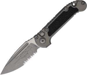 Microtech Automatic LUDT Gen III Button Lock Tan Aluminum M390MK Knife113511APNC