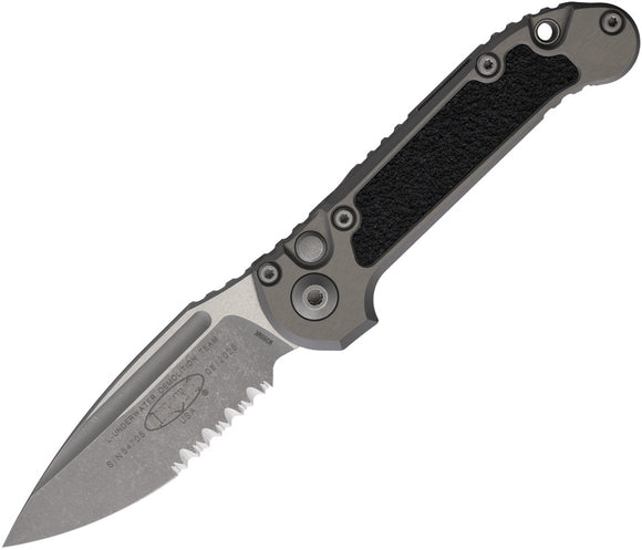 Microtech Automatic LUDT Gen III Button Lock Tan Aluminum M390MK Knife113511APNC