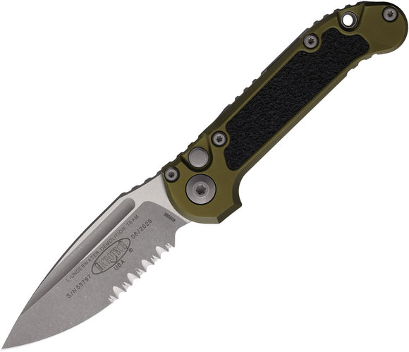 Microtech Automatic LUDT Gen III Button Lock Merlot Aluminum M390MK Knife113511APOD
